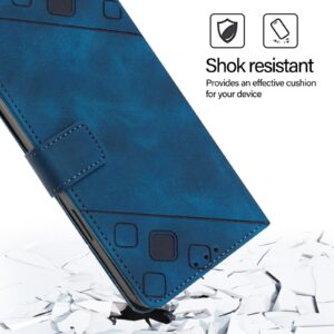 Xiaomi Redmi Note 15 Pro+ 5G Skin-feel Embossed Leather Blue-Θήκη Βιβλίο