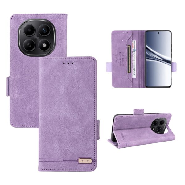 Xiaomi Redmi Note 15 5G / 4G/ Poco M8 5G Magnetic Clasp Leather Purple-Θήκη Βιβλίο