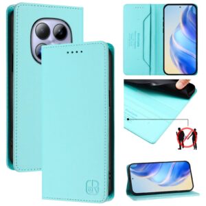 Xiaomi Redmi Note 15 Pro 5G RC01 Dual-Folded Magnetic Suction RFID Leather Mint Green-Θήκη Βιβλίο