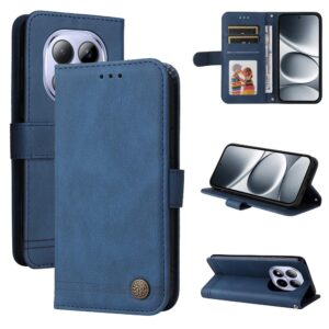 Xiaomi Redmi Note 15 Pro 5G Skin Feel Life Tree Metal Button Leather Blue-Θήκη Βιβλίο