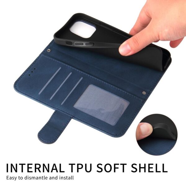 Xiaomi Redmi Note 15 Pro 5G Skin Feel Life Tree Metal Button Leather Blue-Θήκη Βιβλίο