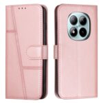 Xiaomi Redmi Note 15 Pro 5G Stitching Calf Texture Buckle Leather Rose Gold-Θήκη Βιβλίο