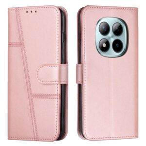 Xiaomi Redmi Note 15 Pro 5G Stitching Calf Texture Buckle Leather Rose Gold-Θήκη Βιβλίο