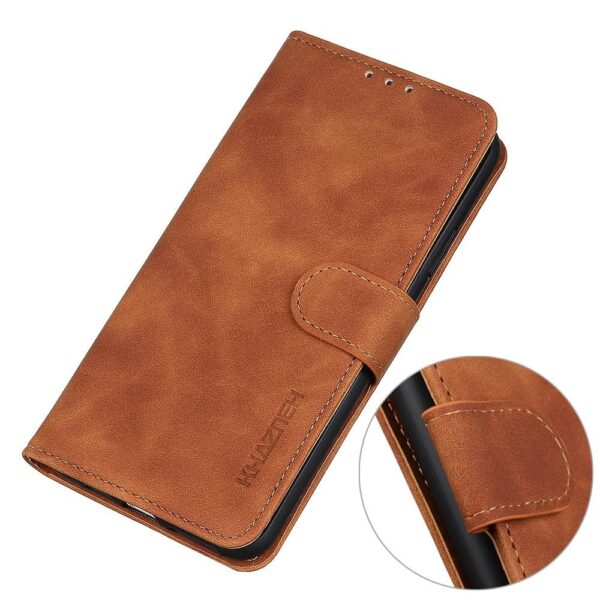 Khazneh Xiaomi Redmi Note 15 5G/4G Retro Texture Flip Leather Brown-Θήκη Βιβλίο