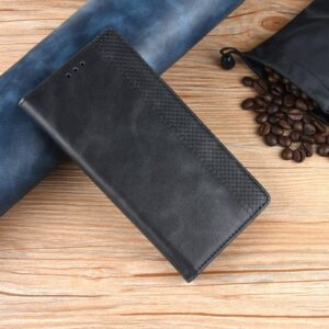 Xiaomi Redmi Note 15 Pro 4G Magnetic Buckle Retro Texture Leather Black-Θήκη Βιβλίο