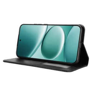 Xiaomi Redmi Note 15 Pro 4G Magnetic Buckle Retro Texture Leather Black-Θήκη Βιβλίο