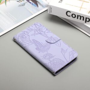 Xiaomi Redmi Note 15 Pro+ 5G Skin Feel Butterfly Embossed Flip Leather Purple-Θήκη Βιβλίο
