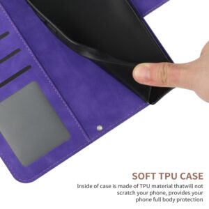 Xiaomi Redmi Note 15 5G/4G/Poco M8 5G Skin Feel Sun Flower Embossed Flip Leather with Lanyard Dark Purple-Θήκη Βιβλίο