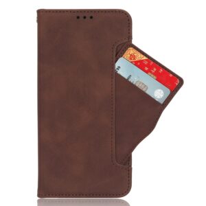 Xiaomi Redmi Note 15 Pro+ 5G /Poco M8 Pro 5G Skin Feel Calf Texture Card Slots Leather Brown-Θήκη Βιβλίο