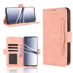 Xiaomi Redmi Note 15 5G / 4G/ Poco M8 5G Skin Feel Calf Texture Card Slots Leather Pink-Θήκη Βιβλίο