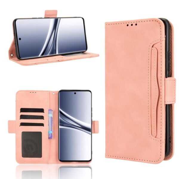 Xiaomi Redmi Note 15 5G / 4G/ Poco M8 5G Skin Feel Calf Texture Card Slots Leather Pink-Θήκη Βιβλίο