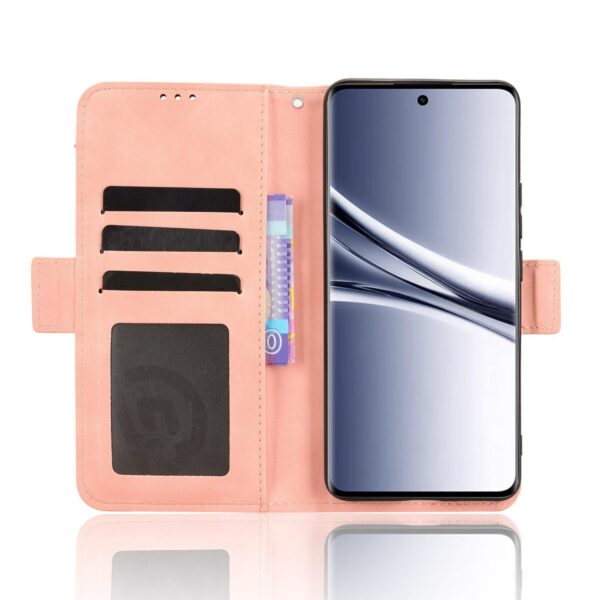 Xiaomi Redmi Note 15 5G / 4G/ Poco M8 5G Skin Feel Calf Texture Card Slots Leather Pink-Θήκη Βιβλίο