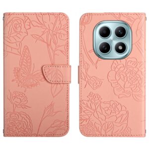 Xiaomi Redmi Note 15 4G/5G/Poco M8 5G Skin Feel Butterfly Embossed Flip Leather Pink-Θήκη Βιβλίο