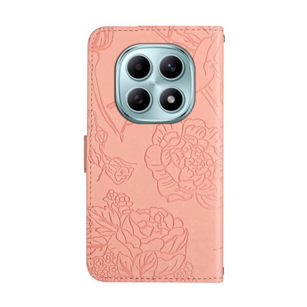 Xiaomi Redmi Note 15 4G/5G/Poco M8 5G Skin Feel Butterfly Embossed Flip Leather Pink-Θήκη Βιβλίο