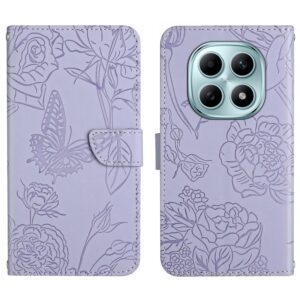 Xiaomi Redmi Note 15 4G/5G/Poco M8 5G Skin Feel Butterfly Embossed Flip Leather Purple-Θήκη Βιβλίο