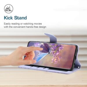 Xiaomi Redmi Note 15 4G/5G/Poco M8 5G Skin Feel Butterfly Embossed Flip Leather Purple-Θήκη Βιβλίο