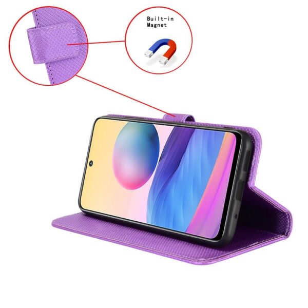 Xiaomi Redmi Note 15 Pro 4G Diamond Texture Leather Purple-Θήκη Βιβλίο