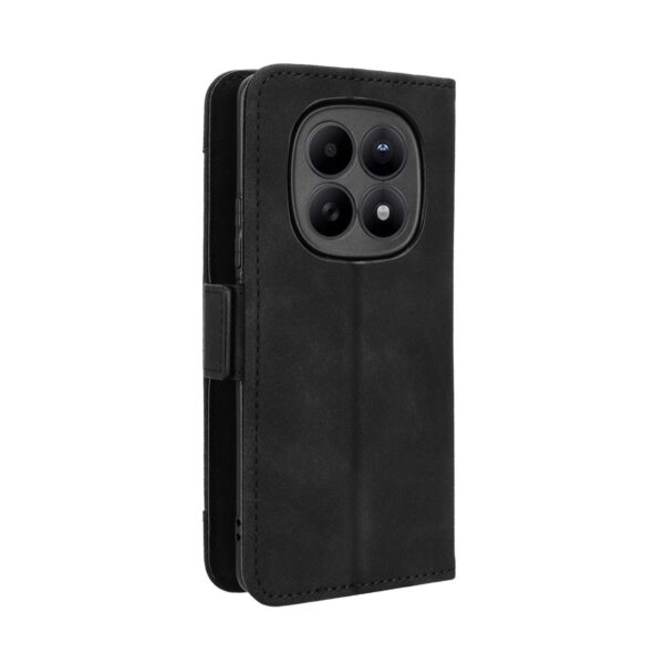 Xiaomi Redmi Note 15 5G / 4G/ Poco M8 5G Skin Feel Calf Texture Card Slots Leather Black-Θήκη Βιβλίο