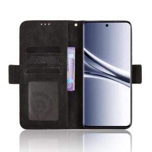 Xiaomi Redmi Note 15 5G / 4G/ Poco M8 5G Skin Feel Calf Texture Card Slots Leather Black-Θήκη Βιβλίο