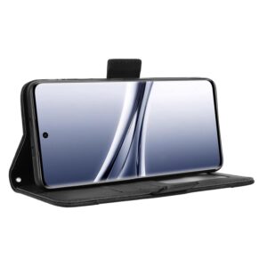 Xiaomi Redmi Note 15 5G / 4G/ Poco M8 5G Skin Feel Calf Texture Card Slots Leather Black-Θήκη Βιβλίο