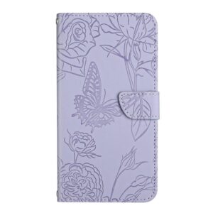 Xiaomi Redmi Note 15 Pro 5G Skin Feel Butterfly Embossed Flip Leather Purple-Θήκη Βιβλίο