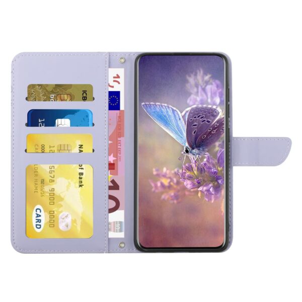 Xiaomi Redmi Note 15 Pro 5G Skin Feel Butterfly Embossed Flip Leather Purple-Θήκη Βιβλίο