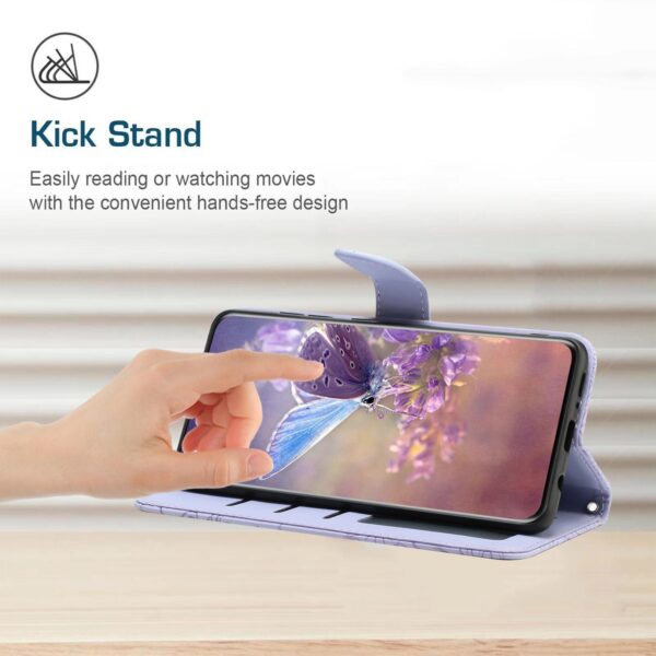 Xiaomi Redmi Note 15 Pro 5G Skin Feel Butterfly Embossed Flip Leather Purple-Θήκη Βιβλίο