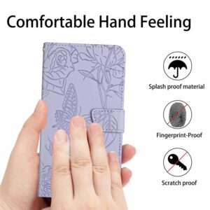 Xiaomi Redmi Note 15 Pro 5G Skin Feel Butterfly Embossed Flip Leather Purple-Θήκη Βιβλίο
