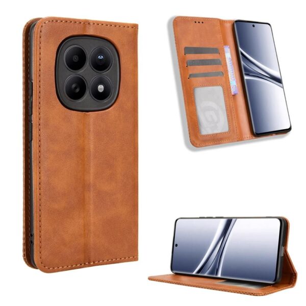 Xiaomi Redmi Note 15 5G / 4G/ Poco M8 5G Magnetic Buckle Retro Texture Leather Brown-Θήκη Βιβλίο