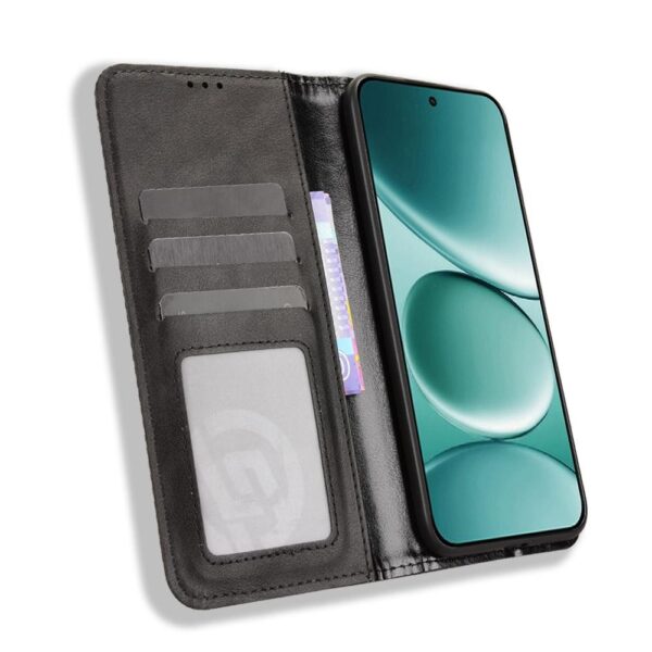 Xiaomi Redmi Note 15 Pro+ 5G/Poco M8 Pro 5G Magnetic Buckle Retro Texture Leather Black-Θήκη Βιβλίο