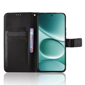 Xiaomi Redmi Note 15 Pro 4G Diamond Texture Leather Black-Θήκη Βιβλίο