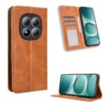 Xiaomi Redmi Note 15 Pro 4G Magnetic Buckle Retro Texture Leather Brown-Θήκη Βιβλίο