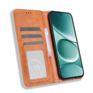 Xiaomi Redmi Note 15 Pro 4G Magnetic Buckle Retro Texture Leather Brown-Θήκη Βιβλίο