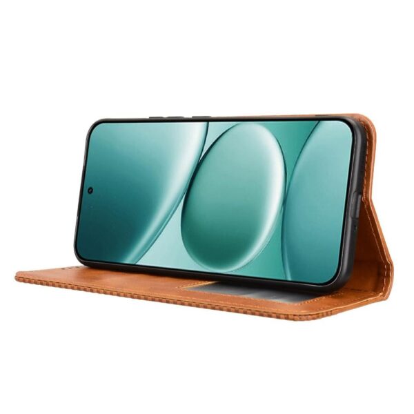 Xiaomi Redmi Note 15 Pro 4G Magnetic Buckle Retro Texture Leather Brown-Θήκη Βιβλίο