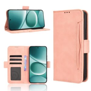 Xiaomi Redmi Note 15 Pro+ 5G /Poco M8 Pro 5G Skin Feel Calf Texture Card Slots Leather Pink-Θήκη Βιβλίο