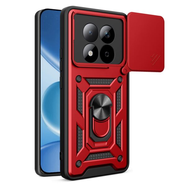 Xiaomi Redmi Note 15 Pro 5G Sliding Camera Cover Design TPU+PC Red-Θήκη Σκληρή