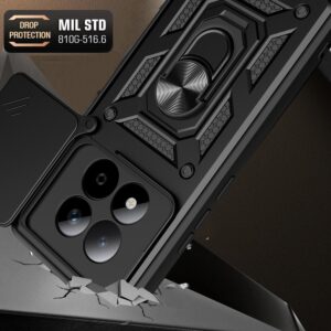 Xiaomi Redmi Note 15 Pro 5G Sliding Camera Cover Design TPU+PC Red-Θήκη Σκληρή