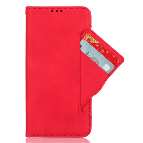 Xiaomi Redmi Note 15 Pro+ 5G/Poco M8 Pro 5G Skin Feel Calf Texture Card Slots Leather Red-Θήκη Βιβλίο Xiaomi Redmi Note 15 Pro+ 5G/Poco M8 Pro 5G Skin Feel Calf Texture Card Slots Leather Red-Θήκη Βιβλίο