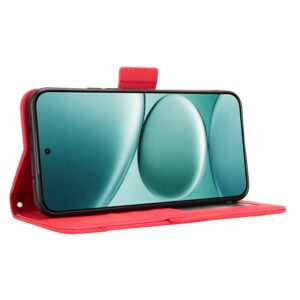 Xiaomi Redmi Note 15 Pro+ 5G/Poco M8 Pro 5G Skin Feel Calf Texture Card Slots Leather Red-Θήκη Βιβλίο